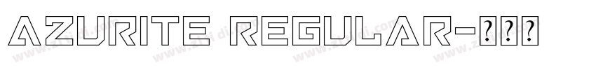 Azurite Regular字体转换